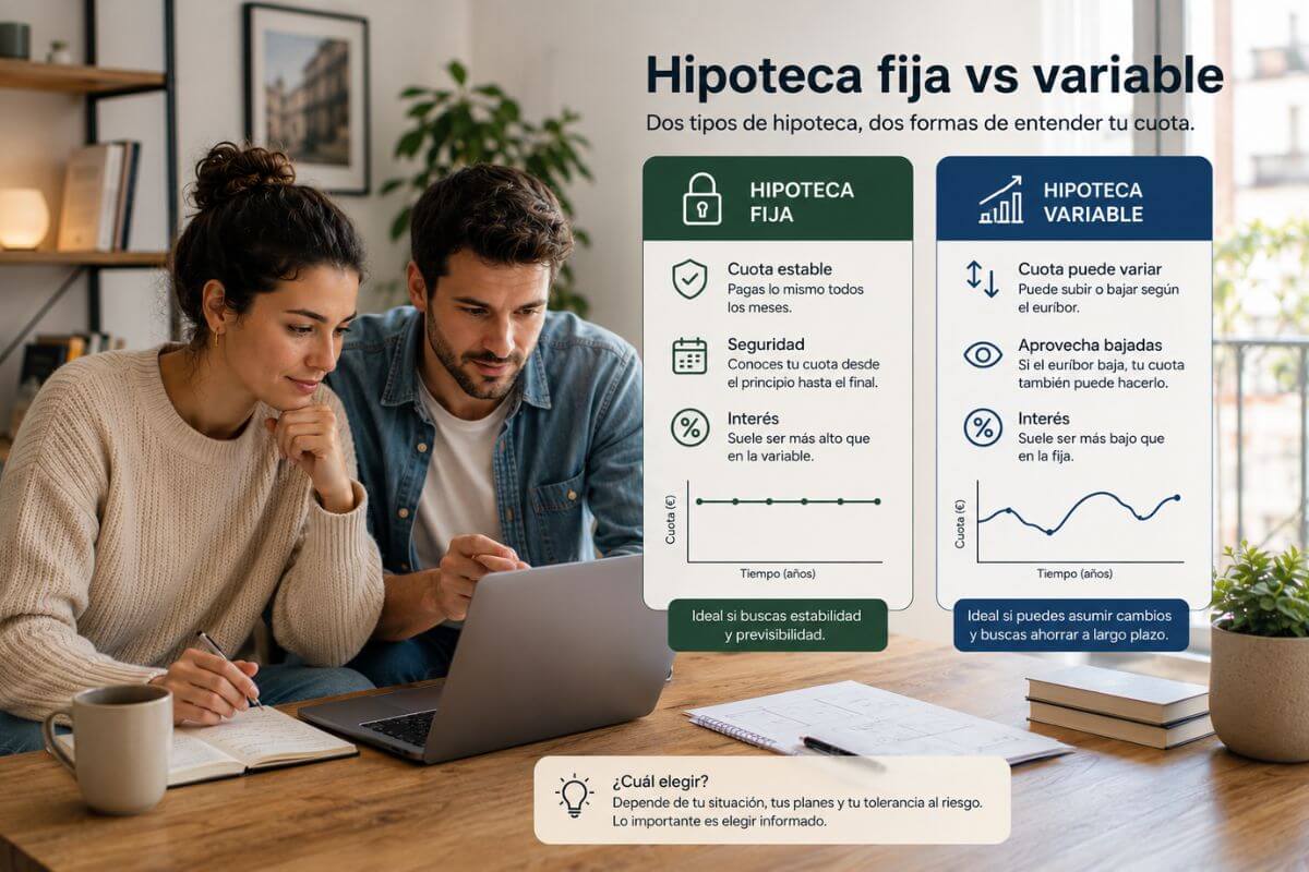 Hipoteca fija vs variable